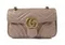 Стеганая мини-сумка Gucci GG Marmont бежевый