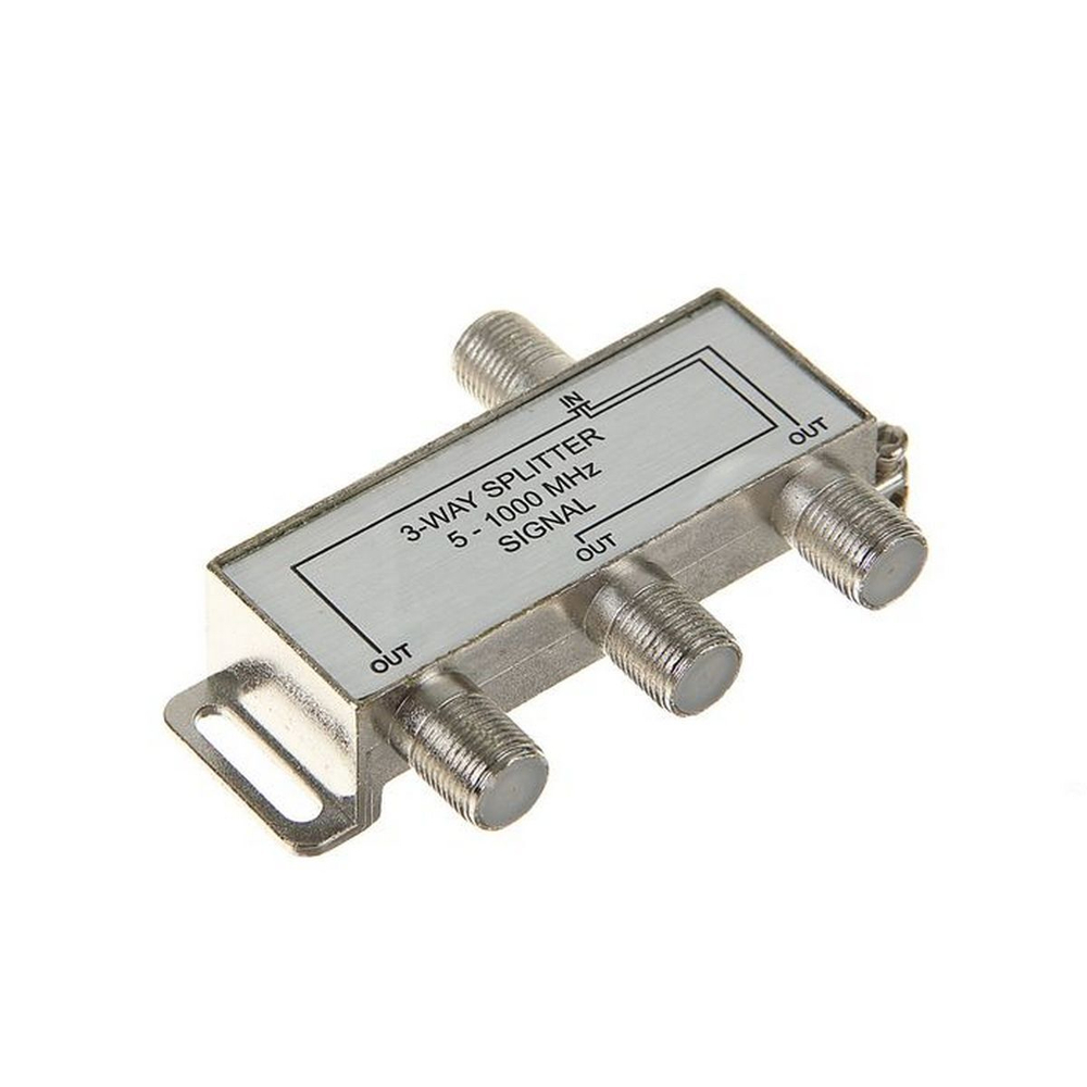 Сплиттер "Делитель ТВ сигнала" 3-WAY(+4F) 5-1000МГц Сигнал