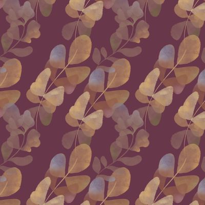 Акварельные листья