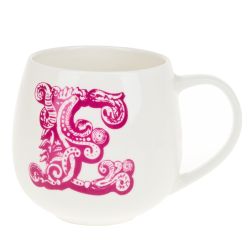 Кружка фарфоровая "Алфавит" v=400мл. (12видов) (min6) (транспортная упаковка)