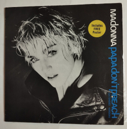 Винтажная виниловая пластинка LP Madonna Papa Dont Preach (Extended Version) 45 RPM (Germany 1986)