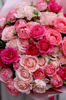 Букет из кустовых роз Микс