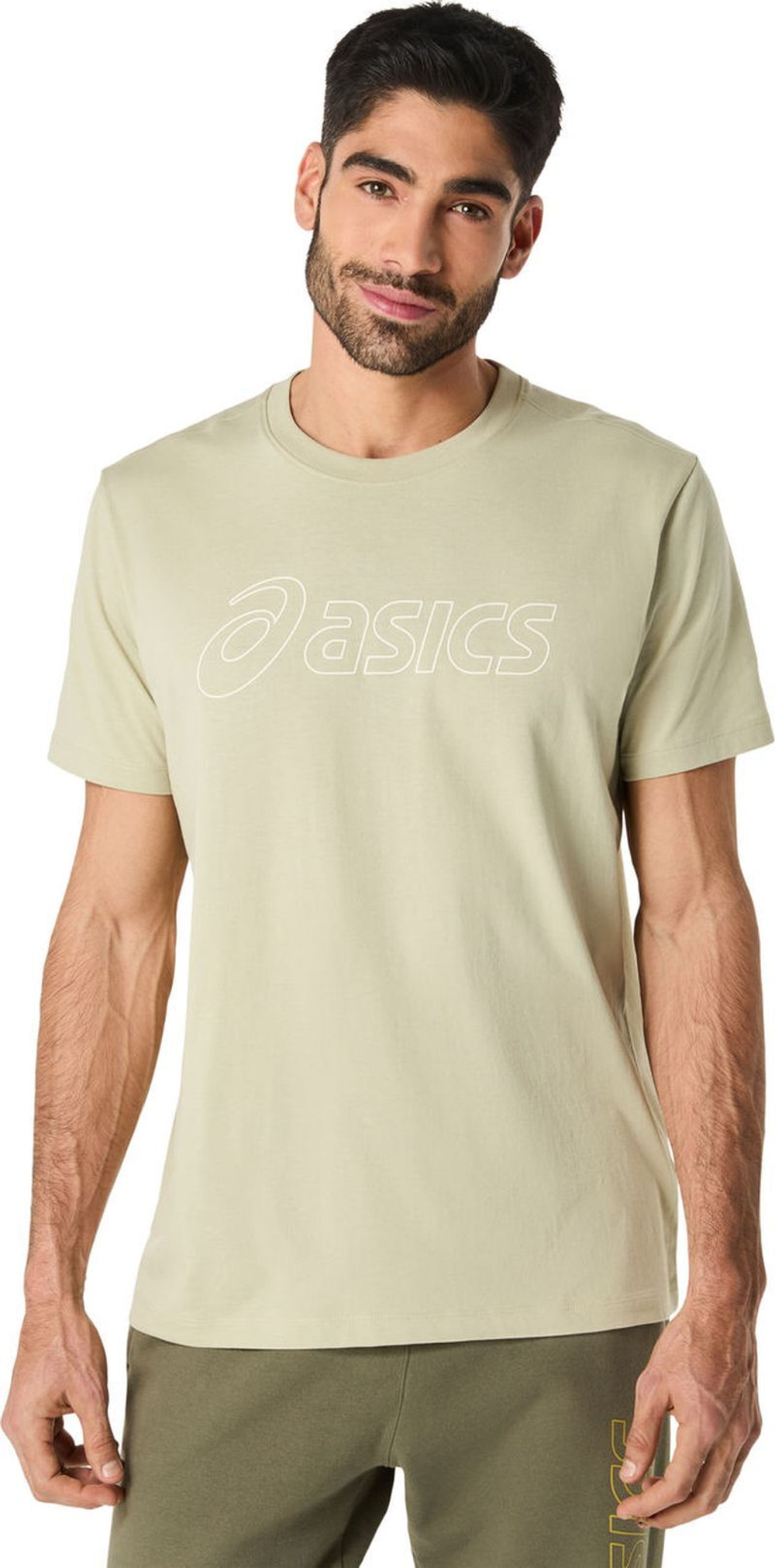 Теннисная футболка Asics Logo Short Sleeve - khaki