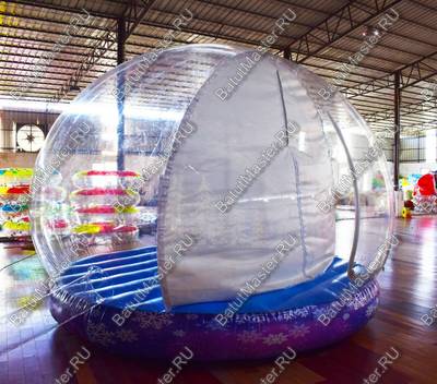 Надувная прозрачная сфера для декораций "Шоу-шар", 4*4*3 м