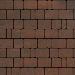 Тротуарная плитка КЛАССИКО - Листопад гладкий Клинкер, комплект из 3 видов плит