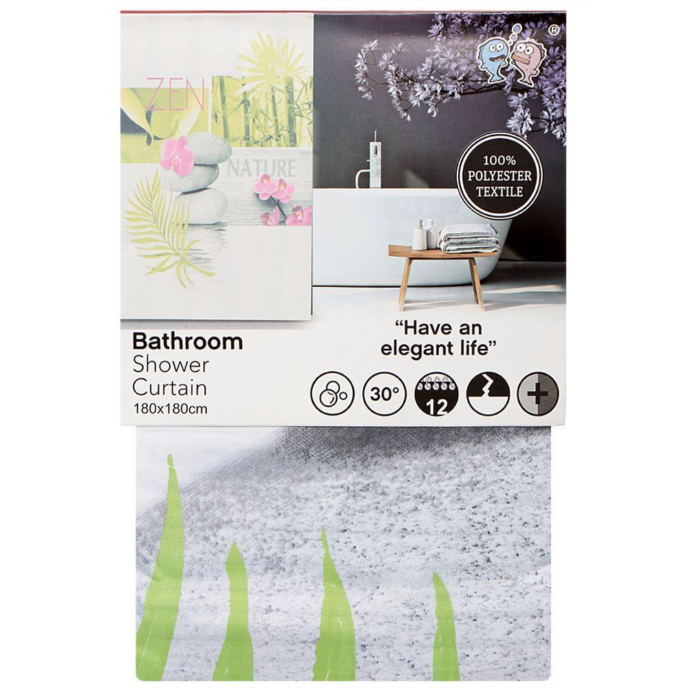 Штора для ванн 180х180 см, ПЭ, Орхидея, Y3-805