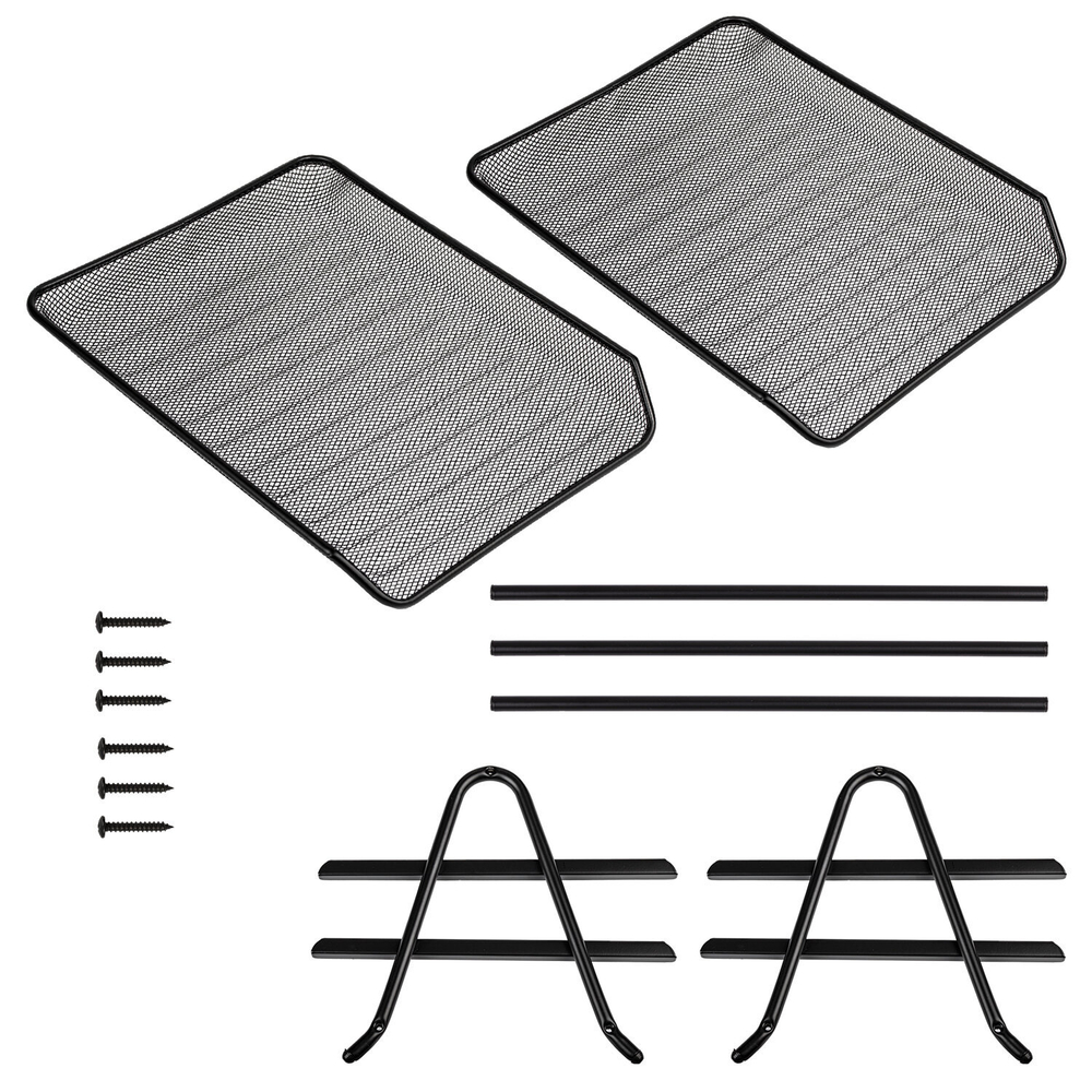 Лоток горизонтальный металлический для бумаг, 2 секции, BRAUBERG «Germanium», А4 (355×205×295 мм), черный.