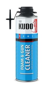 Очиститель монтажной пены KUDO бытовой HOME FOAM and GUN CLEANER 650 мл