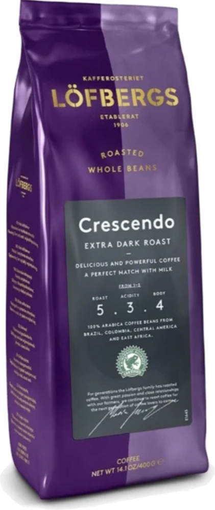 Кофе в зернах Lofbergs Crescendo 400 гр