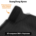 передние ева коврики в салон авто для ssangyoung kyron 05-15 от supervip