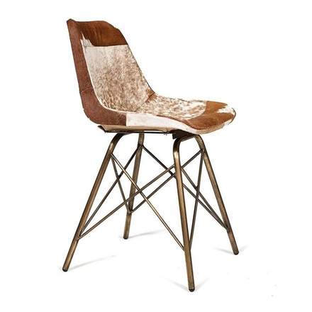 Стул Имес Родео/EAMES RODEO 53х47х80см Металл/шкура буйвола