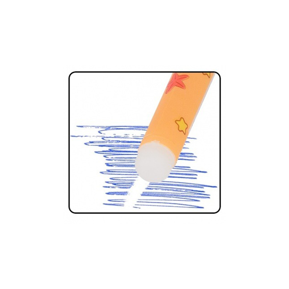 Ручка гелевая, пиши-стирай, Basir, синие чернила, серия "Капибара", разноцветный корпус