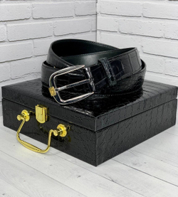 Ремень Brioni из кожи крокодила