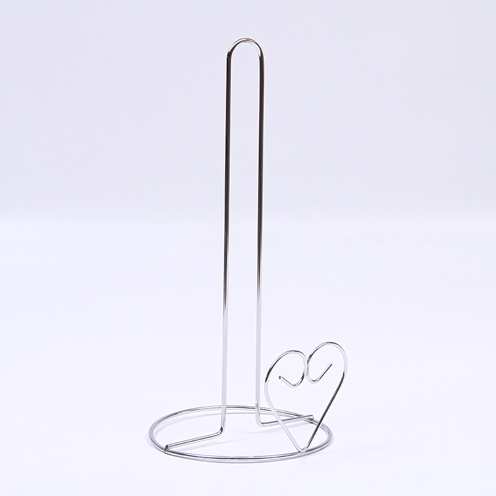 Держатель для бумажных полотенец металлический "Сердечко" 28*13см