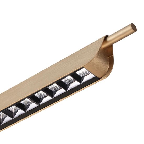 7018/40LA HIGHTECH ODL25 283 Подвесной светильник c сенсорн. вкл. цв. тем-ры 2700-4000-5500K металл/акрил под латунь брашинг IP20 40W CRI 90 220V PUNT