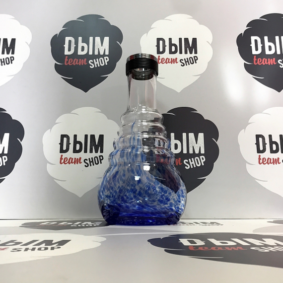 Колба BZ Mix color, для кальянов AMY 630/650, прозр/синяя