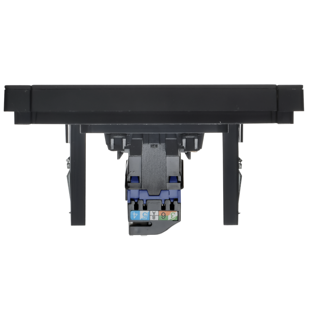 FORTE&PIANO Розетка компьютерная RJ45 кат.6 FP131M металл черный IEK