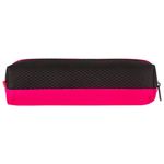 Пенал-косметичка BRAUBERG, мягкий, "Black&Bright", черно-розовый, 21х5х5 см, 229006