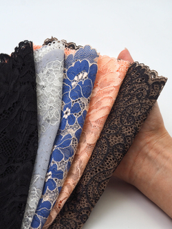 Набор отрезов эластичного кружева