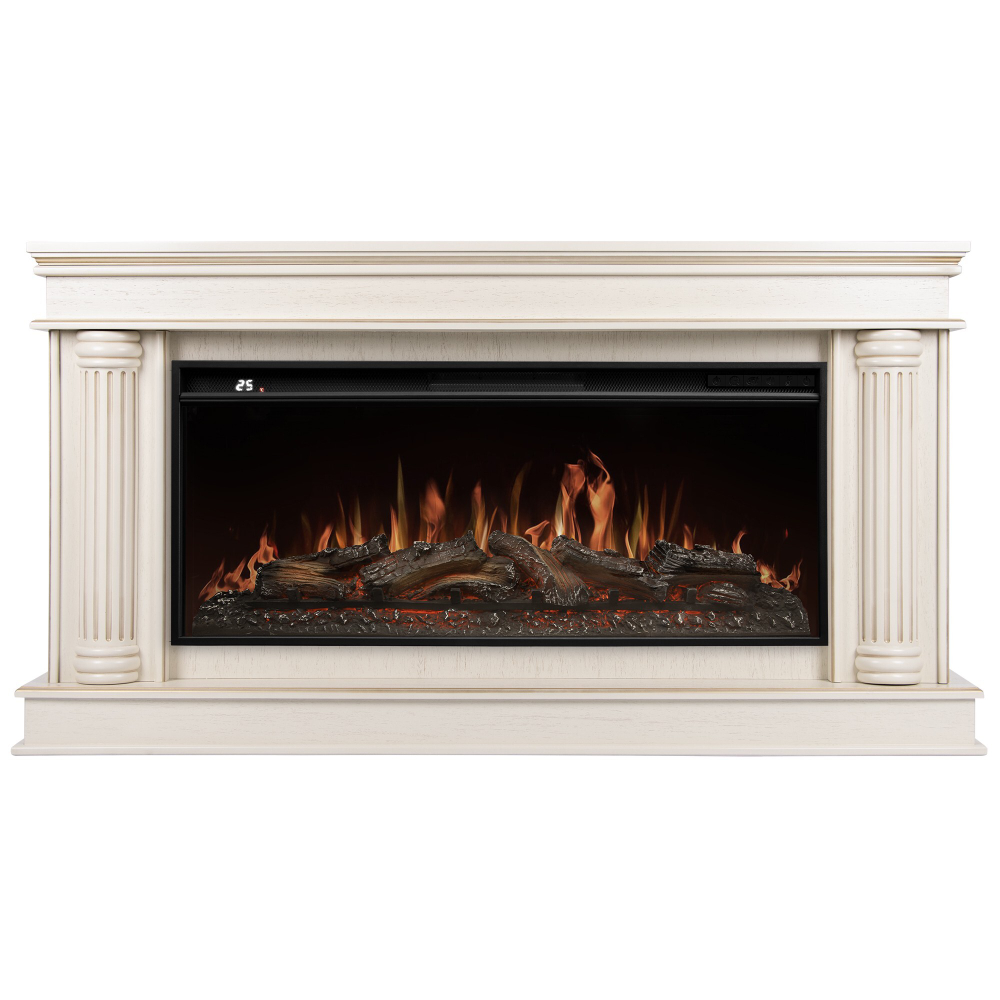 Портал Firelight Olympia 42/40/36, слоновая кость с золотой патиной