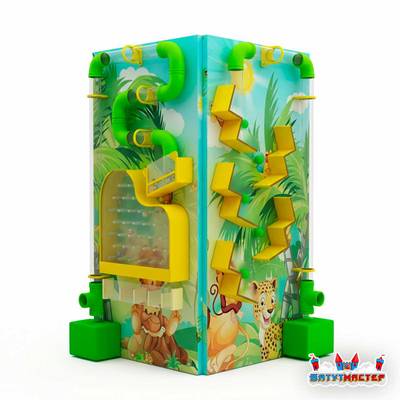 Детская интерактивная стена «Дикая тропа», 1,2×1,2×1,8 м