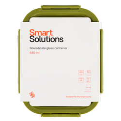 Контейнер для запекания, хранения и переноски продуктов в чехле smart solutions, 640 мл, зеленый