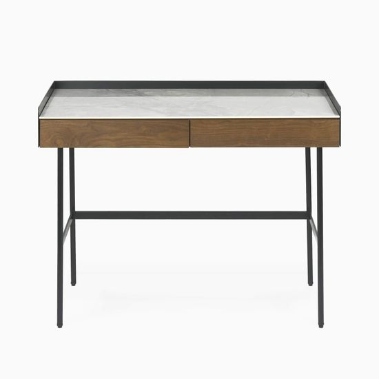 Письменный стол Fango 100х55 металл, дерево и керамическая столешница