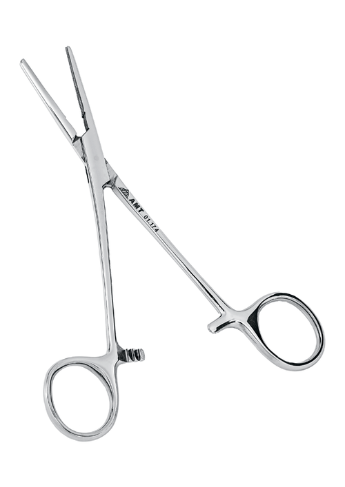 Зажим кровоостанавливающий с атравматической нарезкой прямой 160 мм