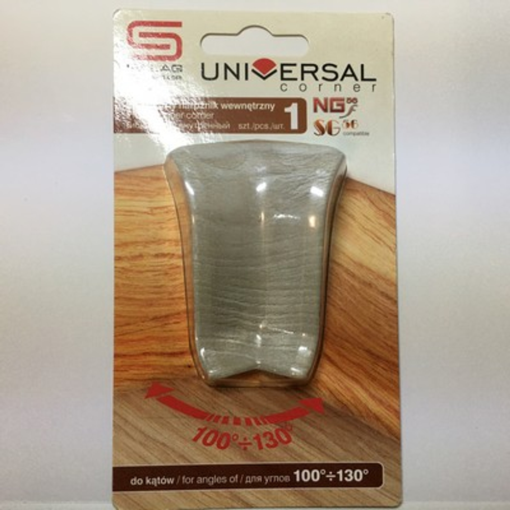 Эластич. внутр. угол к плинтусу "Salag" F8 Дуб премиум