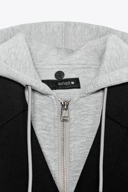 ZARA ПАЛЬТО С КОМБИНИРОВАННЫМ КАПЮШОНОМ, ЧЕРНЫЙ