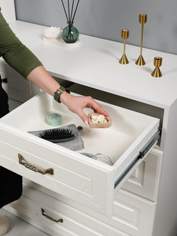 Ливерпуль Комод 10.103.01 Белый/Ясень ваниль