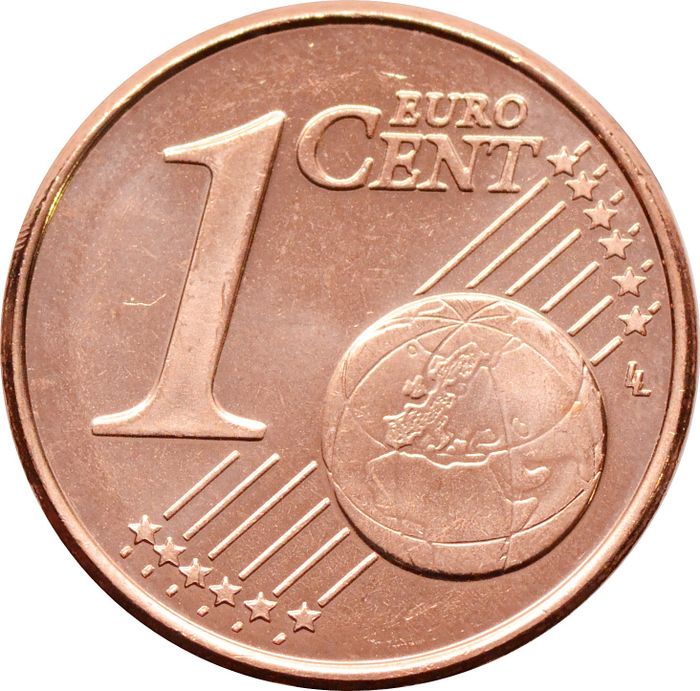 1 евроцент 2009 Словения (1 euro cent)