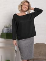 Костюм с юбкой Совершенство форм (черно-серый) К15292-10М LT Collection