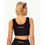 ОДЕЖДА ДЛЯ ТЕННИСА Женская, Топ RAQUETA PAINTED BLACK .