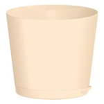 Горшок для цветов Oregano D160 мм, 2л с прикорневым поливом (светло-бежевый)