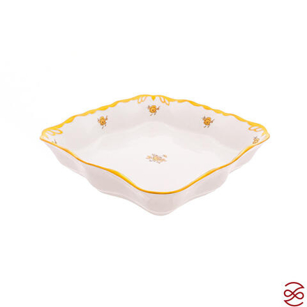 Салатник квадратный Queen's Crown Золотая роза 21 см