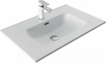Тумба с раковиной Aquanet Алвита new 70 344133+284027 белая матовая