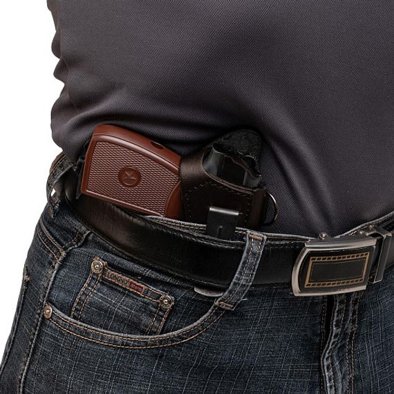 Кобура опер. под ПМ гориз. на резинке коричневая (HS-ОК-2/2br) Helios