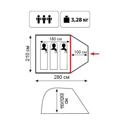 Tramp Lite палатка Fly 3