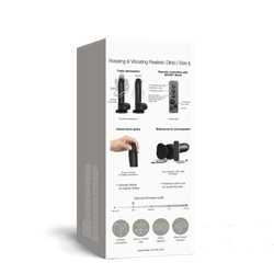 Strap-on-me ROTATING & VIBRATING REALISTIC DILDO - Фаллоимитатор с вращением и вибрацией, L