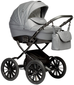 Детская коляска Indigo Special Plus 3 в 1 с автокреслом Avionaut Cosmo Is09 т.серая кожа