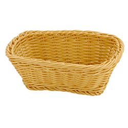 Корзина для хлеба 23*19 см h 8 см плетеная ротанг бежевая SUNNEX