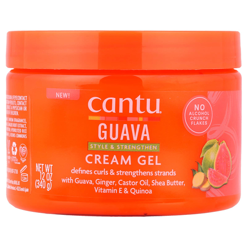 Cantu, крем-гель с гуавой, для укладки и укрепления волос, 340 г (12 унций)