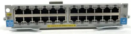 Модуль коммутатора HP J9534A 24-port Gig-T PoE+ v2 zl Module 1Gbit/s 24xRJ45 PoE+ For HP 5400zl 8200zl 5406zl 5412zl 8212zl