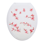 Крышка унитаза "ДЕКОР" фото принт "САКУРА" бел РП-813С