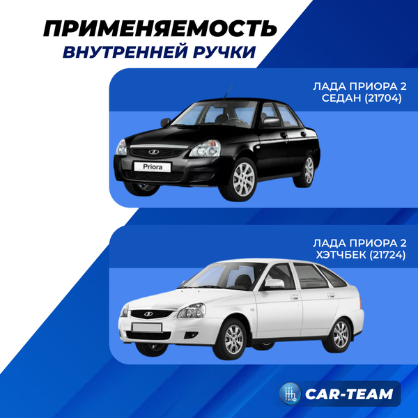 Ручка обивки передней двери на Лада Приора 2, правая
