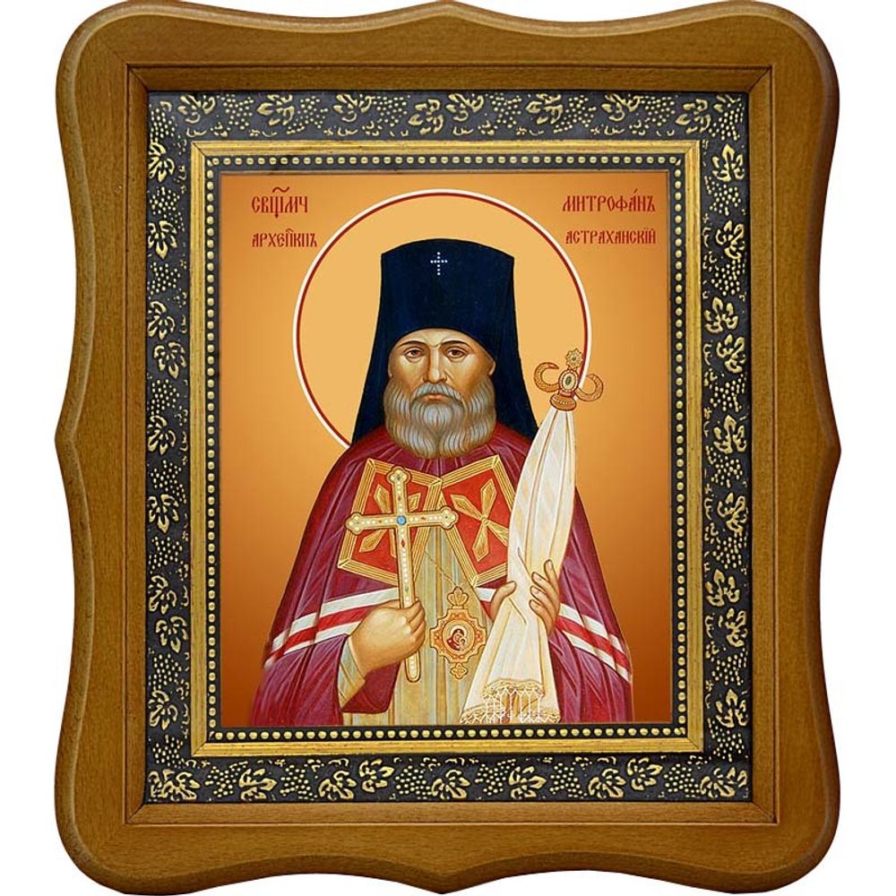 Митрофан (Краснопольский), Астраханский архиепископ священномученик. Икона на холсте.