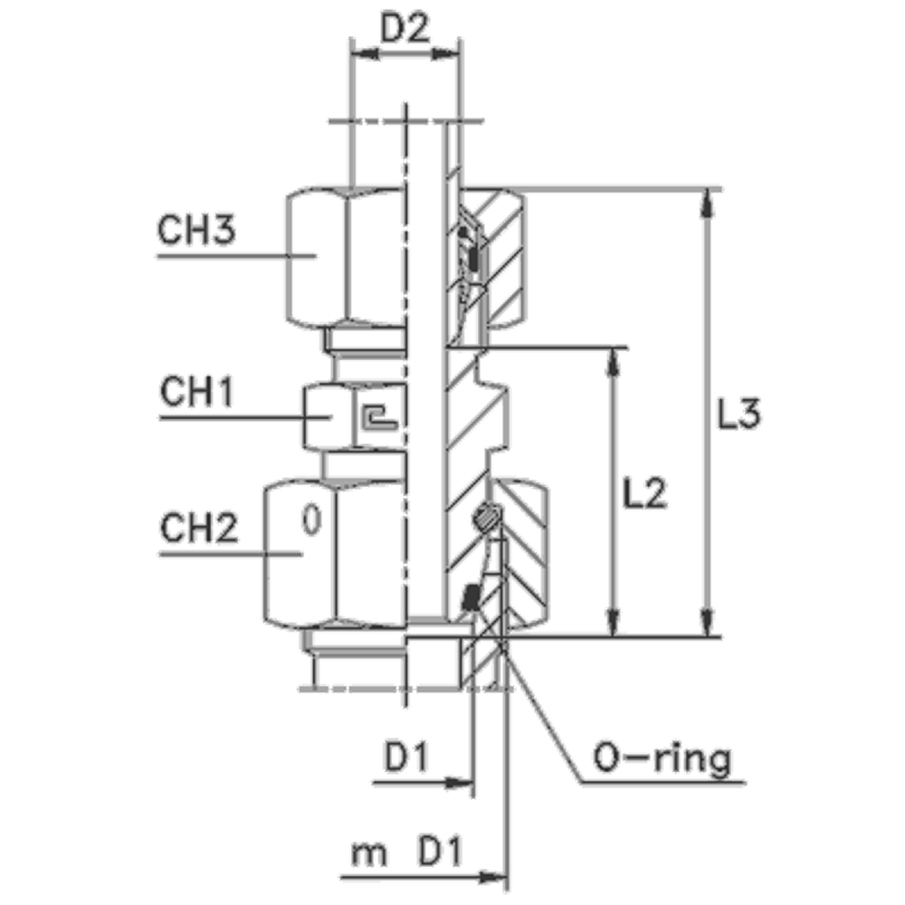 Соединение PNF DS14 М42х2 B4 (в сборе)