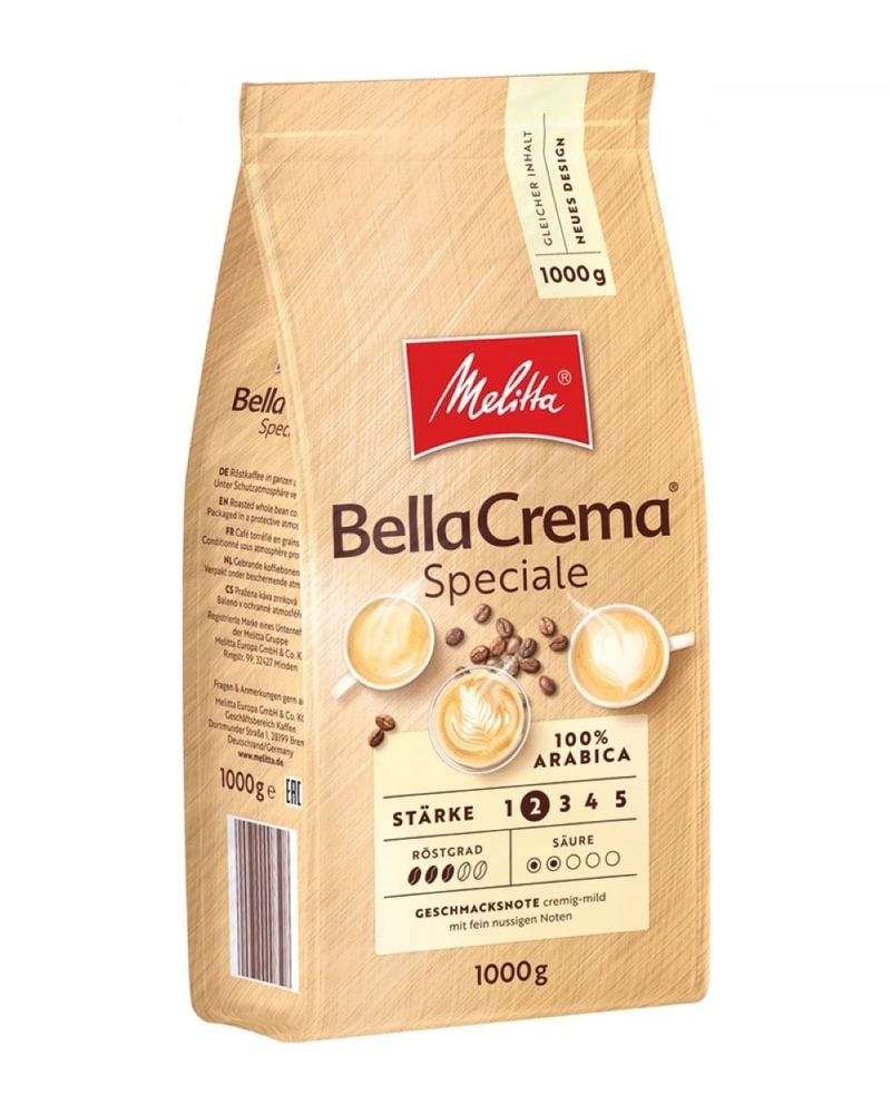 Кофе в зернах Melitta Bella Crema Speciale, 1 кг, 2 шт