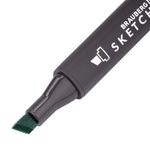 Маркер для скетчинга двусторонний 1 мм - 6 мм BRAUBERG ART CLASSIC, ЗЕЛЕНЫЙ ОКЕАНСКИЙ (G318), 151770